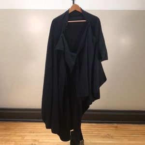 Alpaca wool cape/wrap black